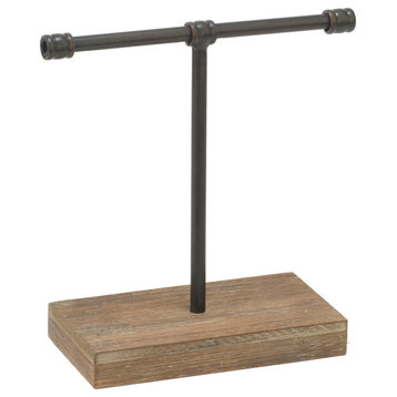 11.5"H Industrial T-Bar Jewelry Stand