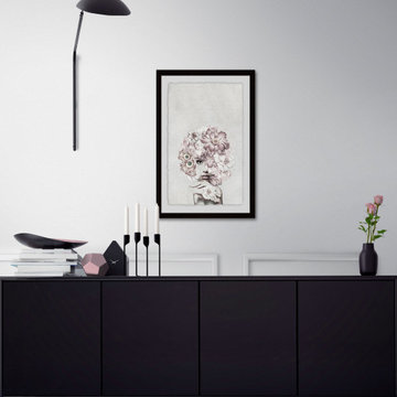 "Through the Bouquet" Framed Painting Print