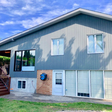 Roof Structure and Exterior siding change (Plus extension of roof)