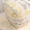 Pasargad Home Grandcanyon Distressed Cotton Pouf