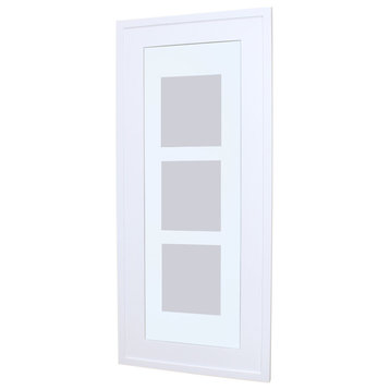 14x36 Concealed Medicine Cabinet - Picture Frame Door! by Fox Hollow Furnishings, White