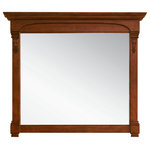 James Martin Vanities - Brookfield 47.25" Mirror, Antique Black, Warm Cherry - The Brookfield mirror collection by James Martin Vanities is the perfect meeting of modern and traditional styles. Hand carved accenting filigrees showcase superior craftsmanship while clean lines make this mirror a piece that will compliment any room. Available in 26", 39.5", and 47.25" sizes and a choice of five beautiful finishes: Antique Black, Cottage White, Burnished Mahogany, Country Oak, or Warm Cherry.