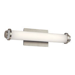 elan - elan Marais 18" LED Linear Bath Vanity Light 83754 - Brushed Nickel - Bathroom Vanity Lighting