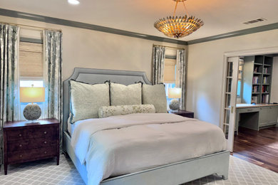 Transitional bedroom photo in Dallas