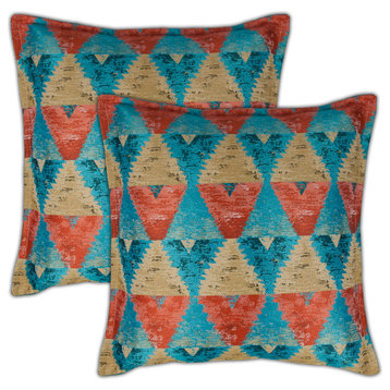 Sherry Kline Madras Multi 20" Decorative Pillow, Set of 2