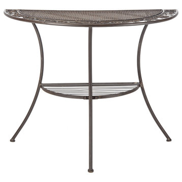 Safavieh Genson Outdoor End Table, Unearthed Rust
