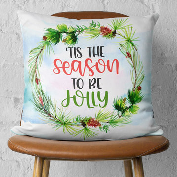 Tis the Season Christmas Throw Pillow Cover