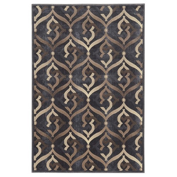 Iseo Rug Contemporary 3796, Gray, 3'3"x4'11"