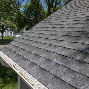 Gray Slate James Hardie siding installation in Naperville + New Roof!