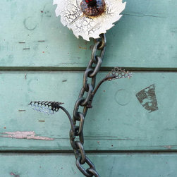 Saw Blade Flowers - Home Decor