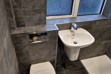 This is an example of a modern cloakroom in Glasgow.
