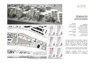 Logements collectifs en terrasse • Etudes de faisabilité | Conception bioclimati