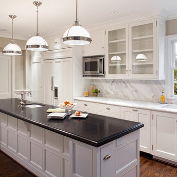 Absolute Black Granite & Calacatta Marble