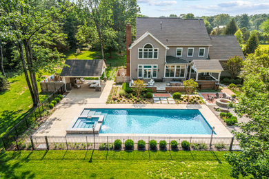 Example of a minimalist pool design in Philadelphia