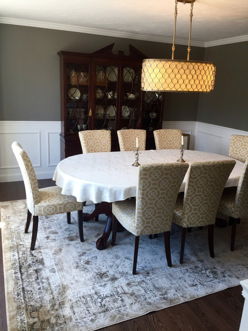 Choosing the right rug for our dining room!