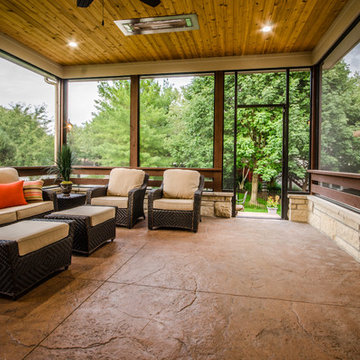 Screened Porch + Outdoor Grill Station