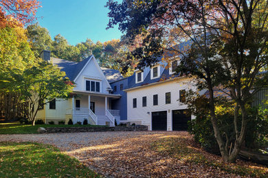 Inspiration for a country exterior home remodel in Boston