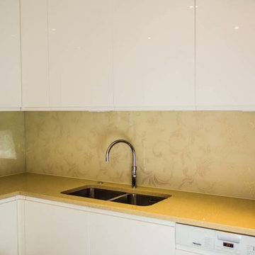 Designer Patterned Kitchen Glass Splashback