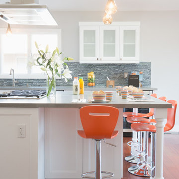 Vaulted Peacock Kitchen
