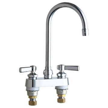 Chicago Faucets 895-GN2AE35AB Commercial Grade Centerset Kitchen - Chrome