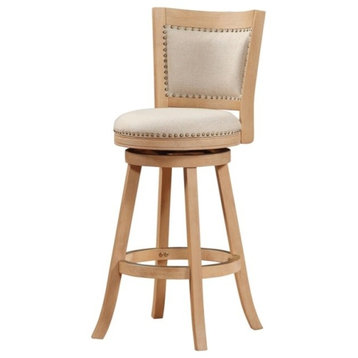 29" Melrose Barstool, Creme Wire Brush and Ivory