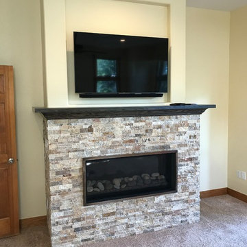 fireplace after