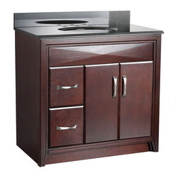 Foremost 36'' Cavett Collection Bathroom Vanity W/Left Side Drawers CALA3621DL - Bath Products