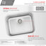 23"L x 18"W Stainless Steel Single Basin Dual mount Kitchen Sink with Strainer
