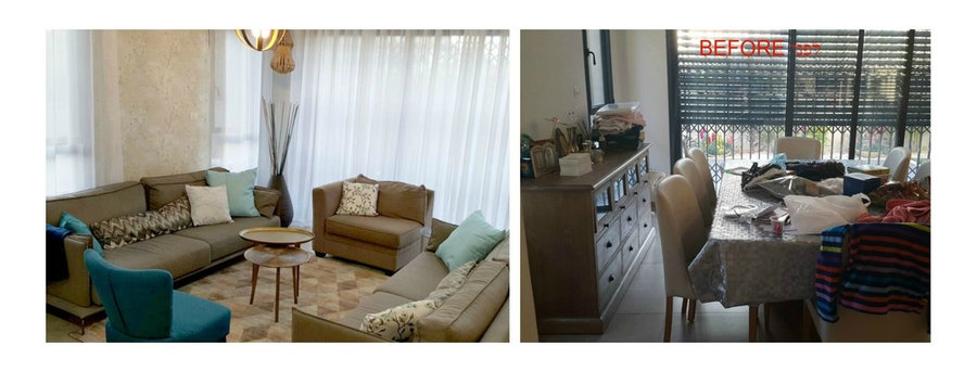 credenza was 2close to the table: whole area feels tight and unwelcome