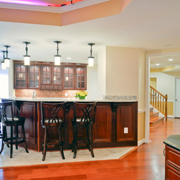 A New Attractive Basement for Today's Family Entertainment