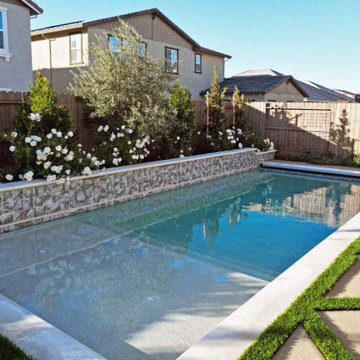 Mediterranean English Garden Inspired Backyard
