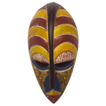 Novica Handmade Big Man African Wood Mask