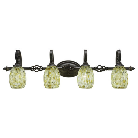 Toltec Lighting 164-DG-406 Elegant� - Four Light Bath Bar