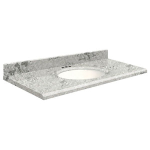 Ceramic Top For Single Hole Faucet White 24 X18 Transitional Ceramic Top For Single Hole Faucet