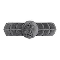 Inviting Home Inc. - Left Horizontal Cockatoo Pull, Brilliant Pewter - Cabinet And Drawer Handle Pulls