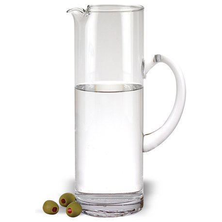 Celebrate Handmade Glass Pitcher H9.75" - 48 oz.