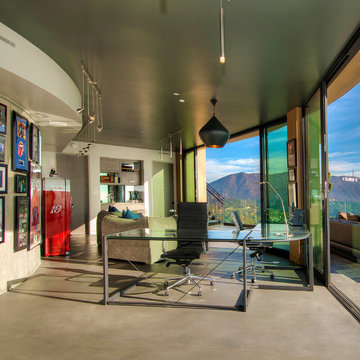 Hanging system in the hollywood hills