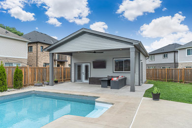 Example of a trendy home design design in Toronto