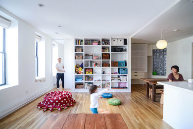 Inspiration for a modern kids' room remodel in New York