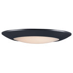 Maxim Lighting - Diverse Flush Mount, Black - This very compact LED flush mount directly installs on any 4" junction box and gives the look of a recessed trim. Constructed of Die Cast Aluminum, the Diverse luminaire is dimmable and also approved for wet or damp locations so it can be used in virtually any ceiling application, including showers.