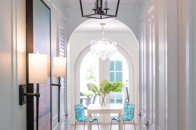Hallway - coastal hallway idea in Miami