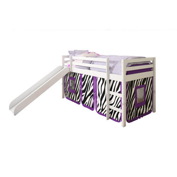 Tent Bed White W/Zebra Tent Kit