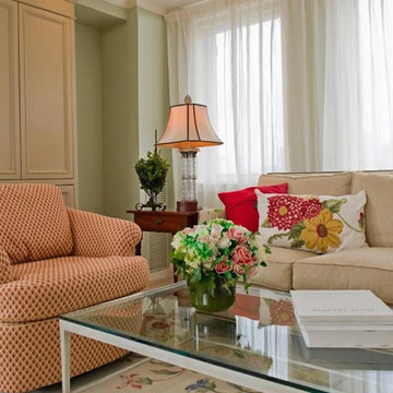 Cambridge MA High Rise Condo Living Room