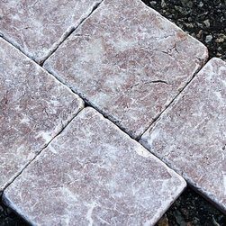 4x4 Rosso Levanto Tumbled Collection - Home Decor