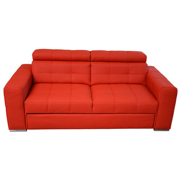 Irys 3 Sleeper Sofa, Red