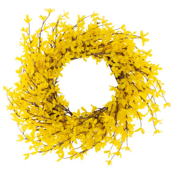 Yellow Forsythia Wreath