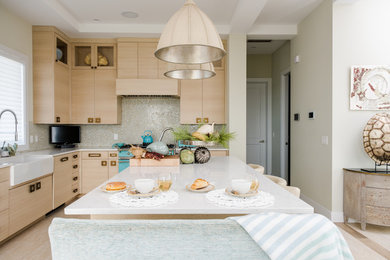 Example of a minimalist kitchen design in Other