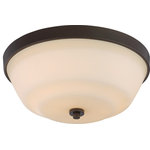 Nuvo Lighting - Nuvo Lighting 60/5904 Willow - Two Light Flush Mount - Shade Included: TRUE Warranty: 1 Year Limited* Number of Bulbs: 2*Wattage: 60W* BulbType: A19 Medium Base* Bulb Included: No
