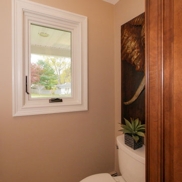 New Casement Window in Charming Bathroom - Renewal by Andersen Long Island
