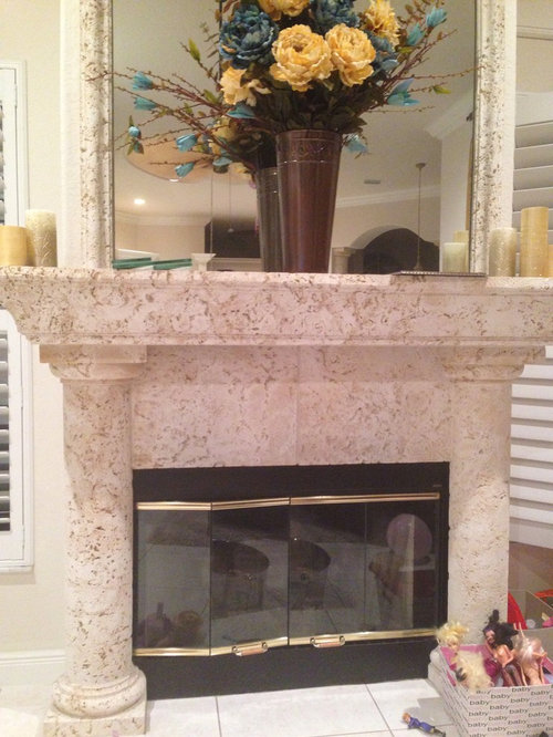 Foam Mantel Columns